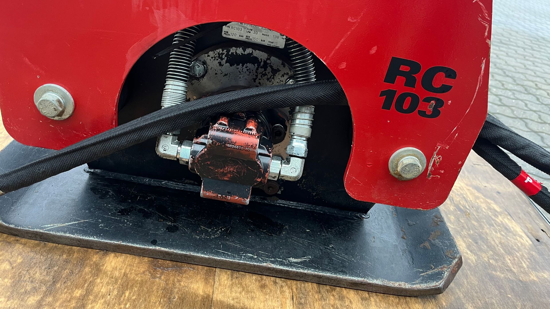 CP rc103 Hydraulisk Pladevibrator med s30 fæste