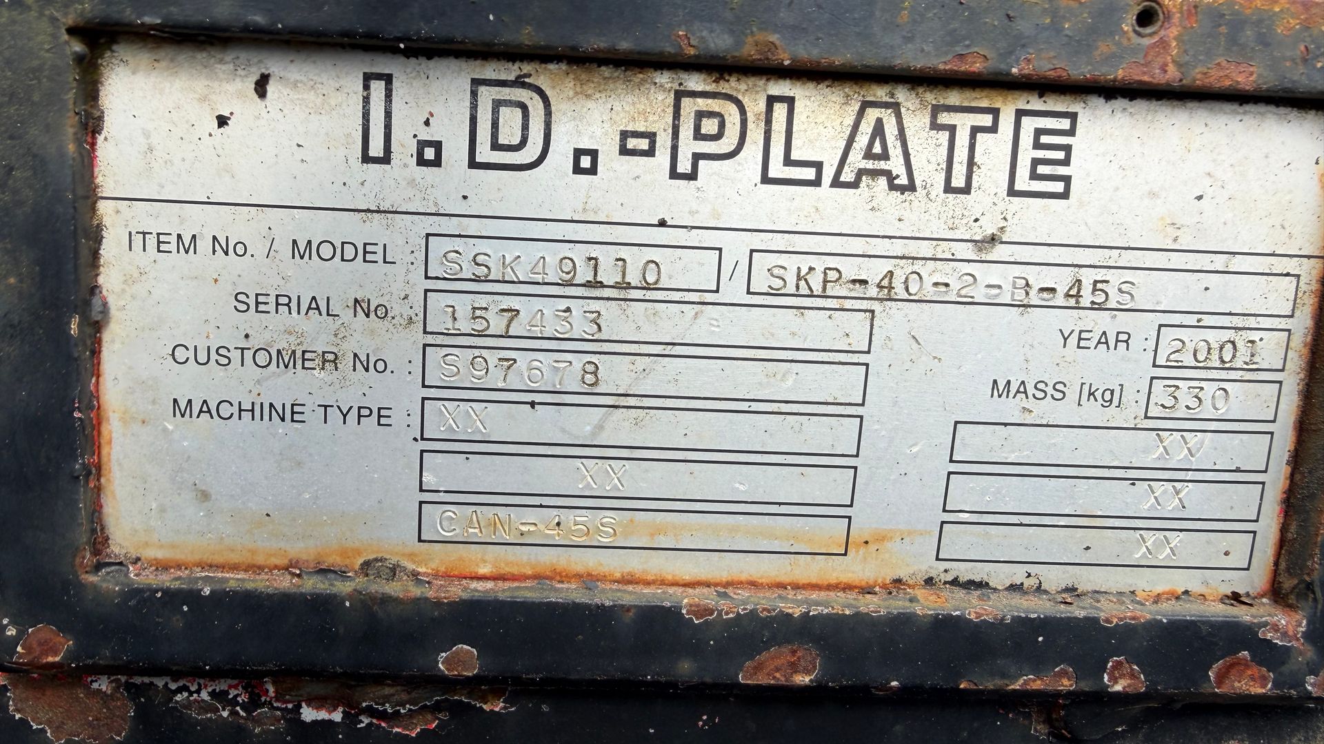 Caterpillar 341-6919 Massiv og original Caterpillar G325B-D Sortergrab med CW45 Ophæng - Årgang 2014