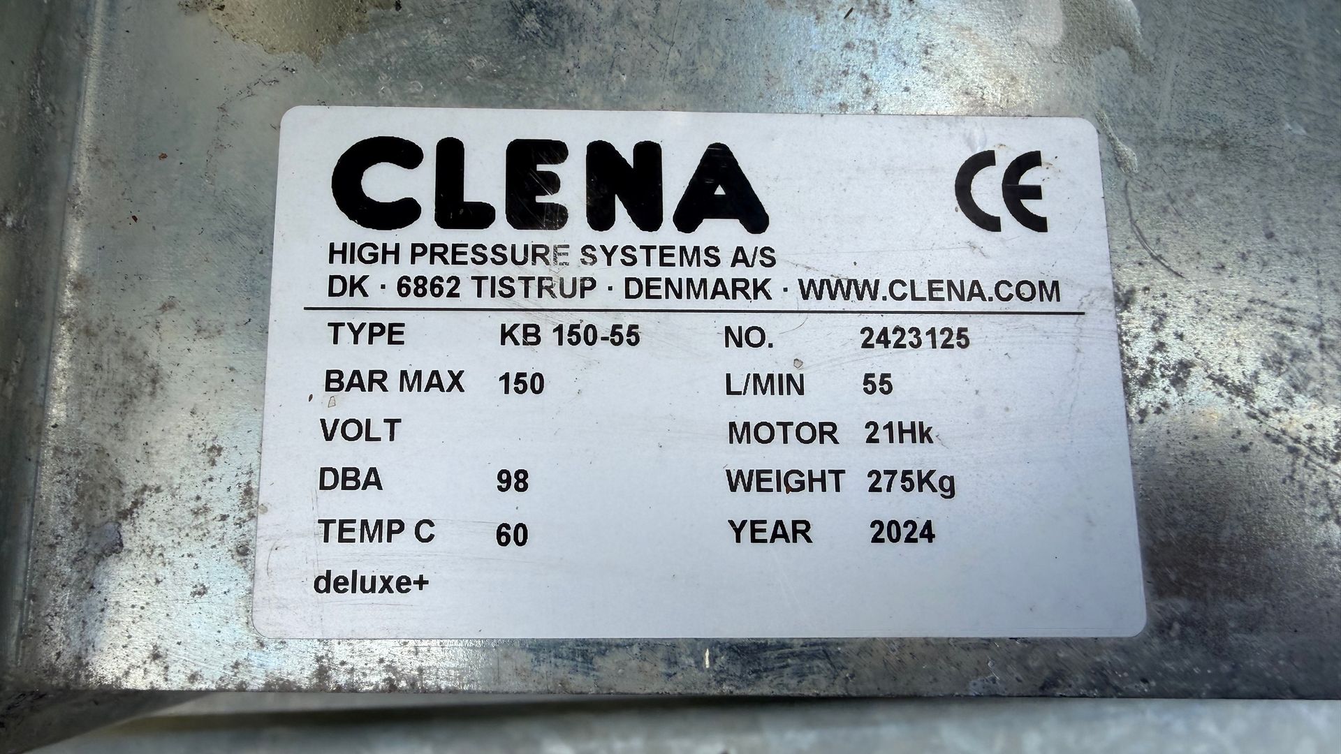 Clena KB 150-55 Clena KB 150-55 Kloakspuler med fjernbetjening - Årgang 2024 - som ny (22 timer)