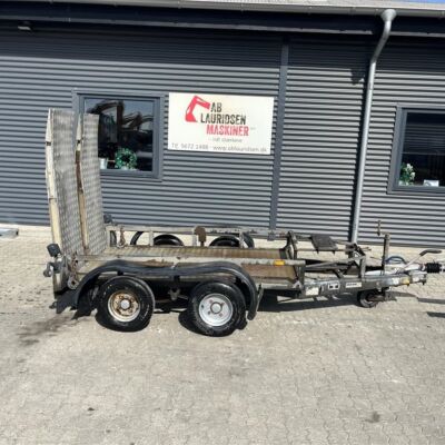 Ifor Williams Model 4 Lille Maskintrailer Med Ramper.