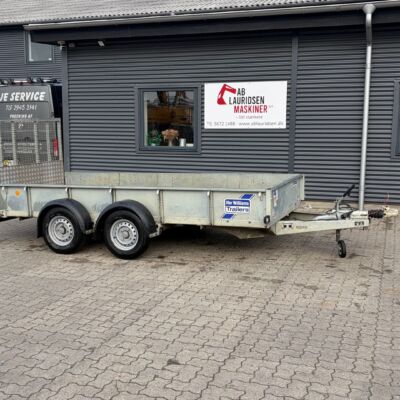 Ifor Williams GD125 Næsten fabriksny Ifor Williams GD125 Maskintrailer (2700 kg)