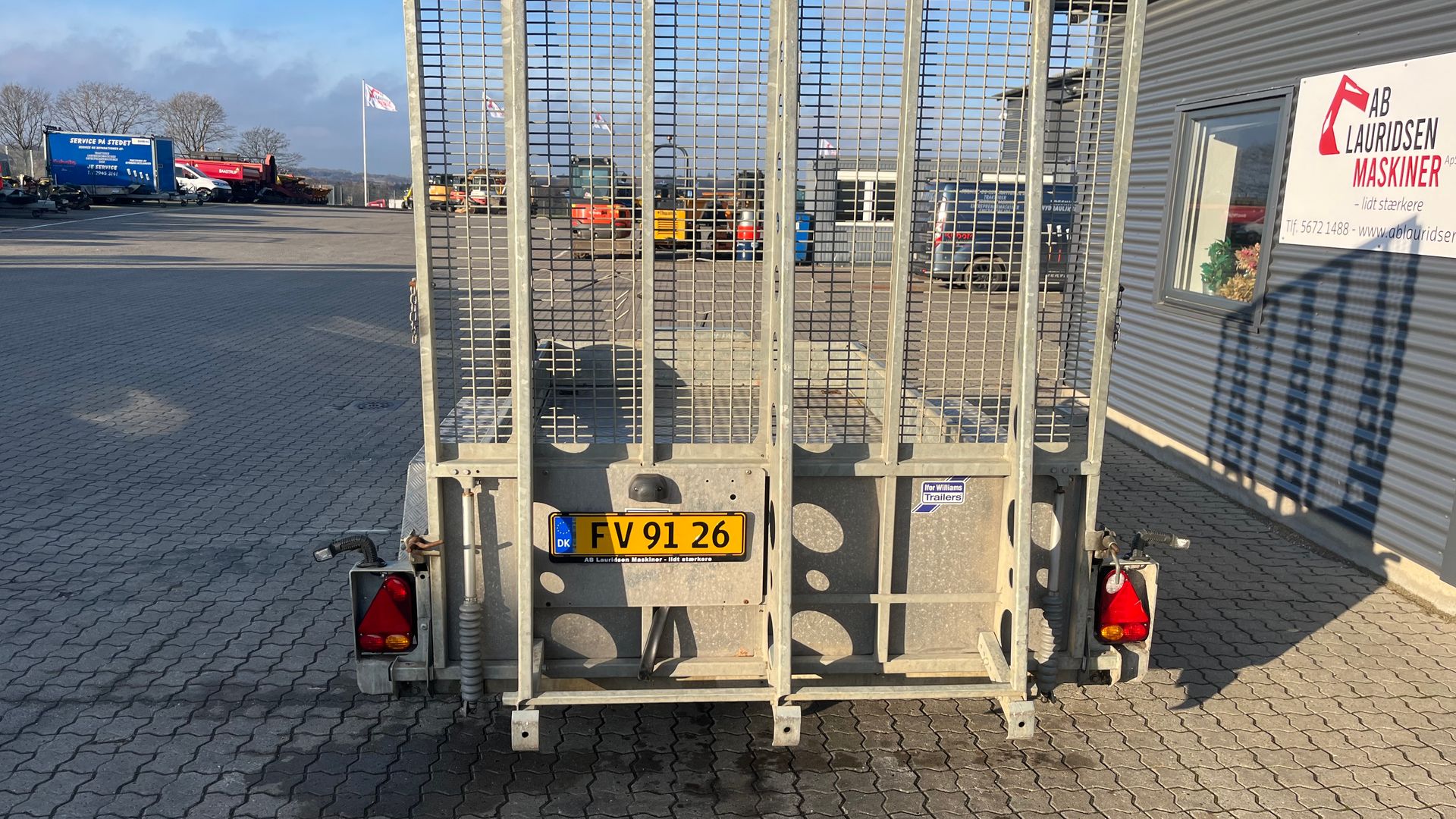 Ifor Williams gp126 3500kg maskintrailer med lang/høj læsserampe
