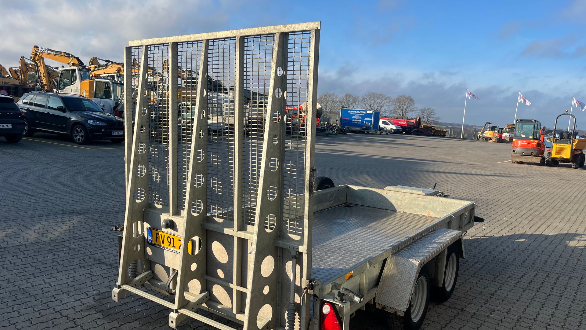 Ifor Williams gp126 3500kg maskintrailer med lang/høj læsserampe