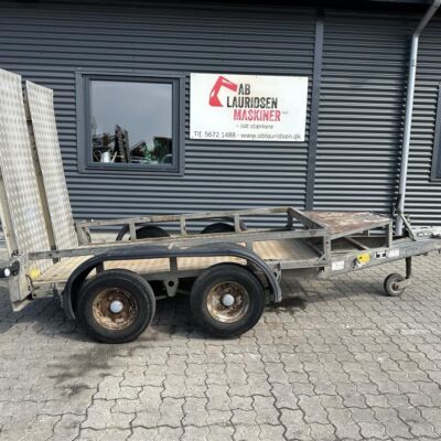 Ifor Williams Model 4 Lille Maskintrailer Med Ramper.