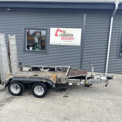 Ifor Williams Model 4 Lille Maskintrailer Med Ramper.