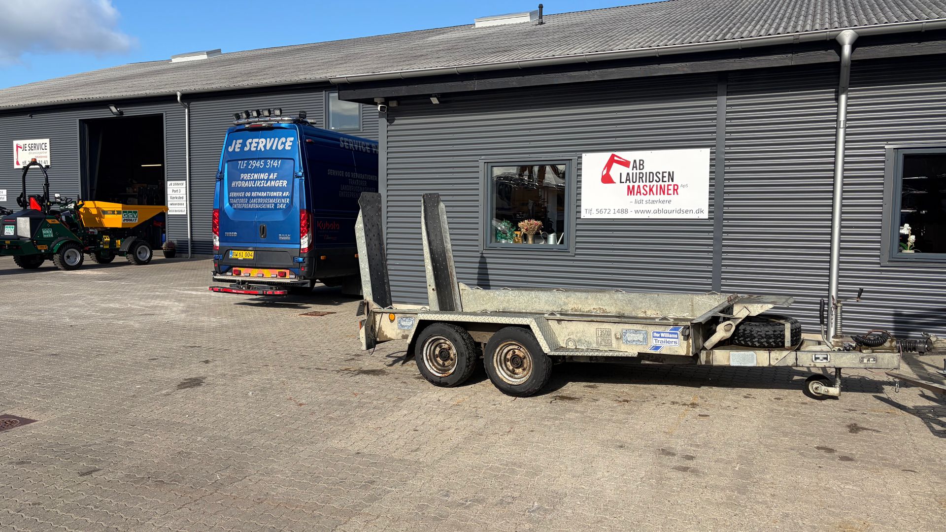 Ifor Williams GH1054BT Stærk og pålidelig Ifor Williams GH1054BT maskintrailer fra årgang 2014 sælges