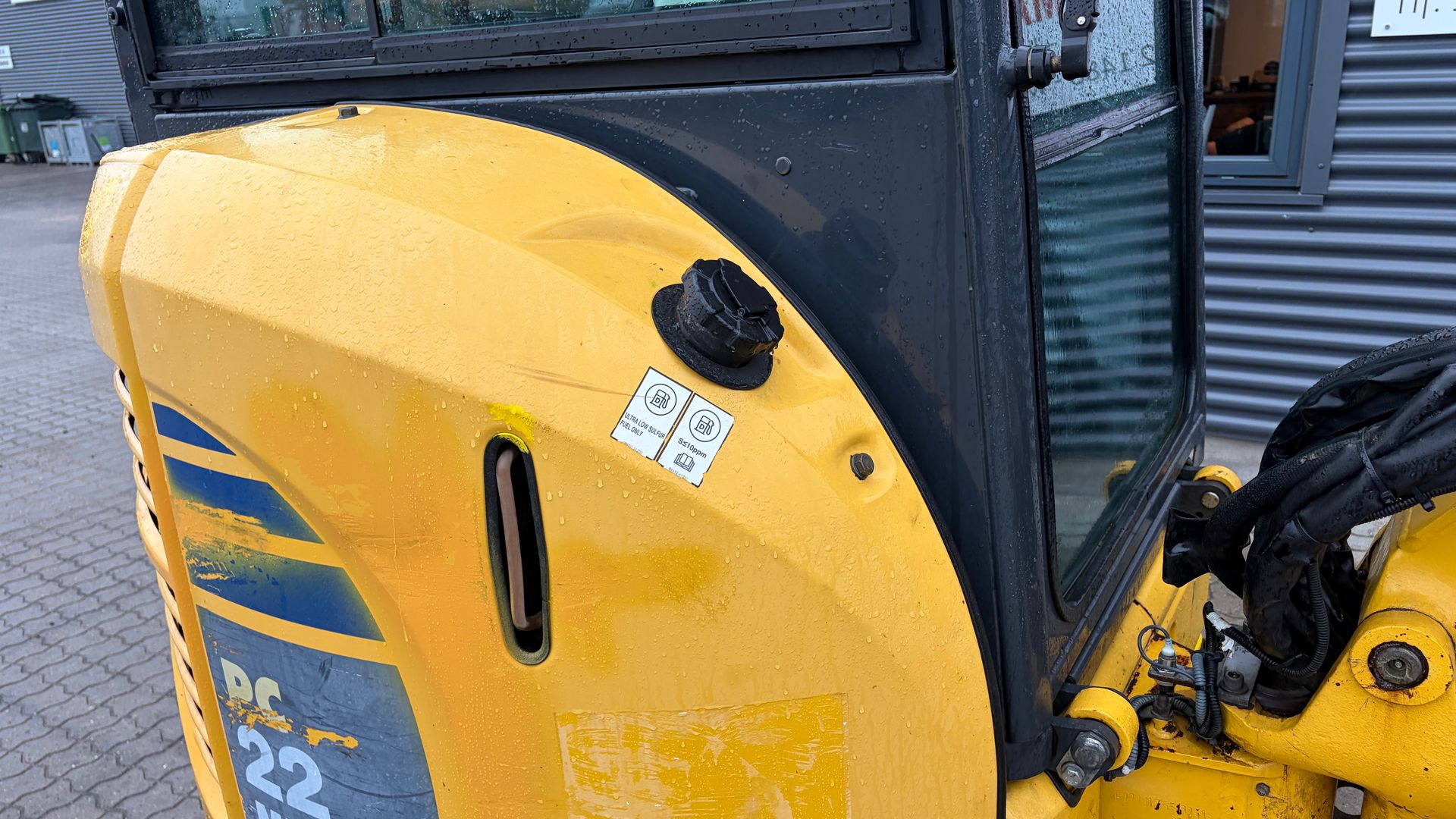 Komatsu PC22MR-3 Komplet og robust skovlpakke fra JST. (krøje stop + højde stop)