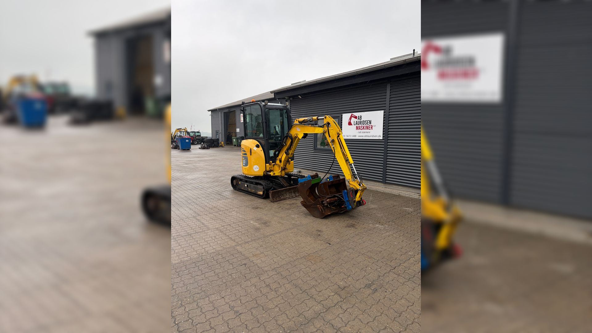 Komatsu PC22MR-3 Komplet og robust skovlpakke fra JST. (krøje stop + højde stop)