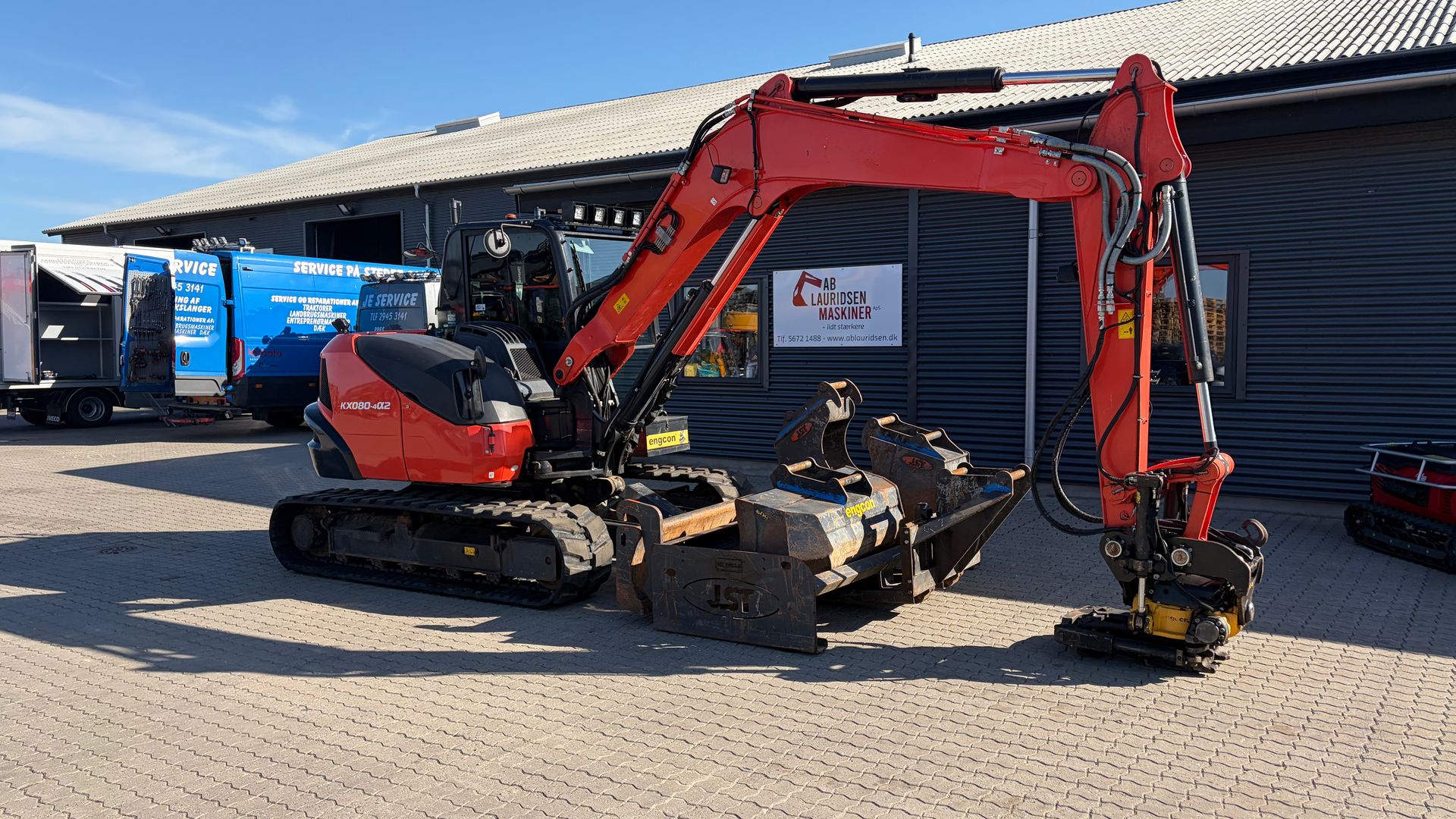 Kubota KX080-4α2 NYE BÆLTER / Engcon DC2 / Engcon EC209 tiltrotator