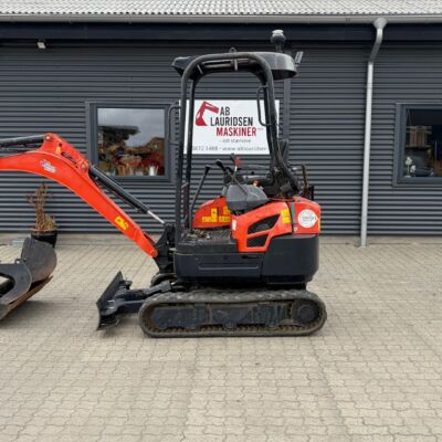 Kubota U17 Hybrid Kubota U17-3α El-Hybrid – Årg. 2017 – Kun 909 timer – Beco skifte & 3 skovle