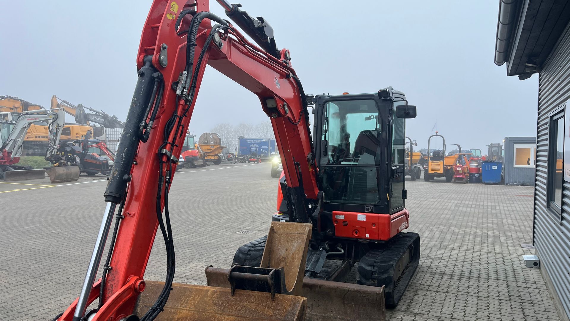 Kubota KX060-5 Centralsmørring og nyere Engcon rotortilt kun kørt 1332t
