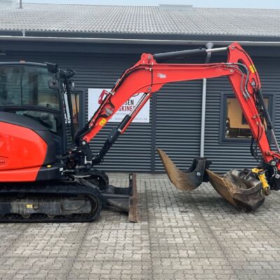 Kubota KX060-5 Centralsmørring og nyere Engcon rotortilt kun kørt 1332t