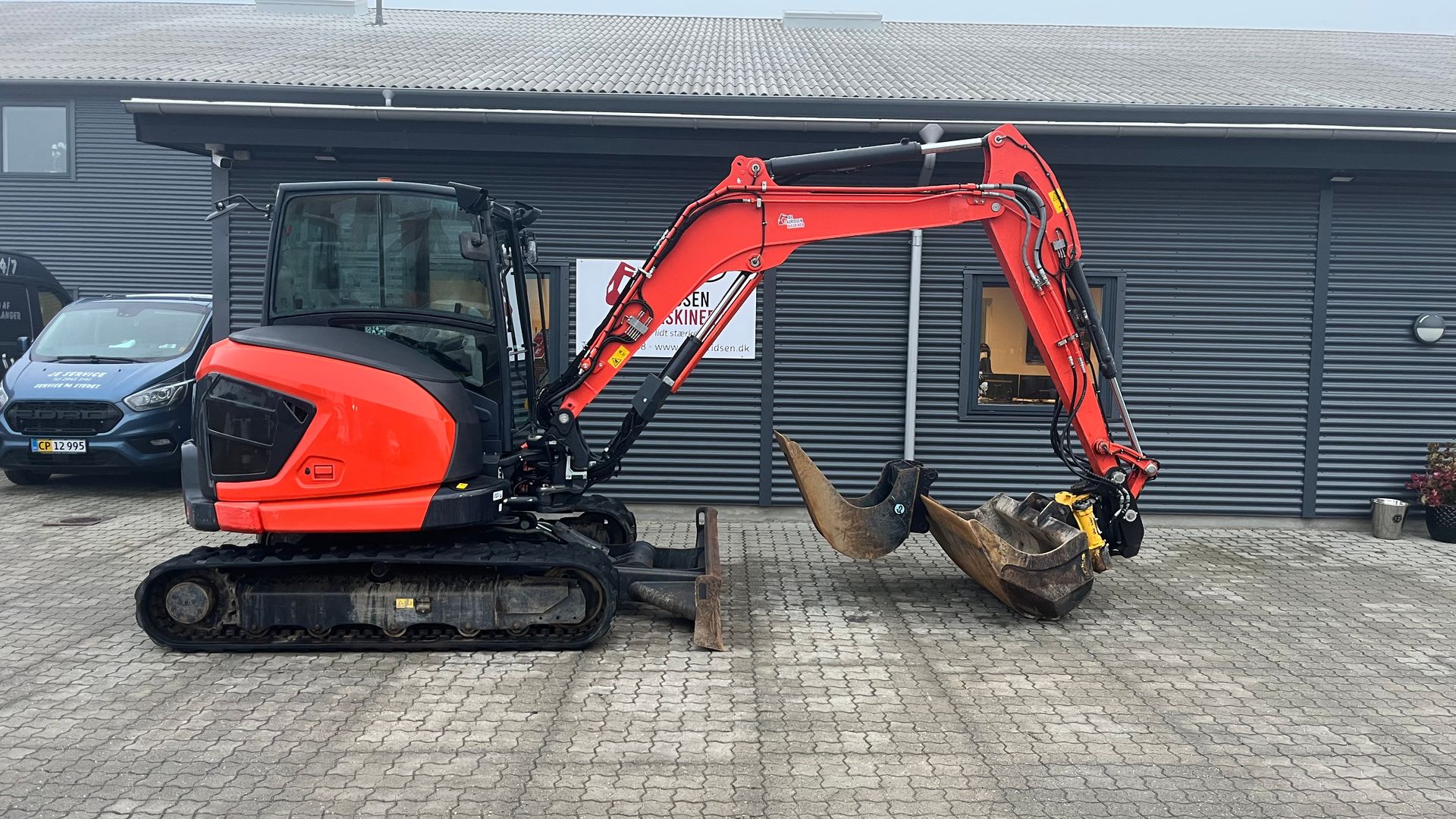 Kubota KX060-5 Centralsmørring og nyere Engcon rotortilt kun kørt 1332t