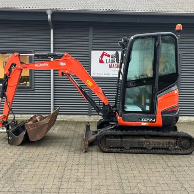 Kubota u27 Nyere tiltman og 3 skovle
