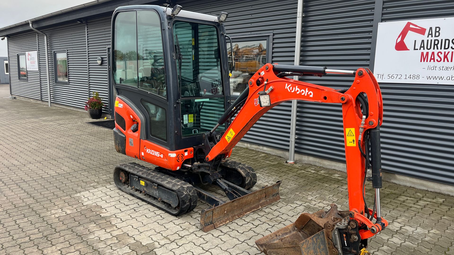 Kubota KX016-4 Monteret med Tiltman Kompakt +2 skovle