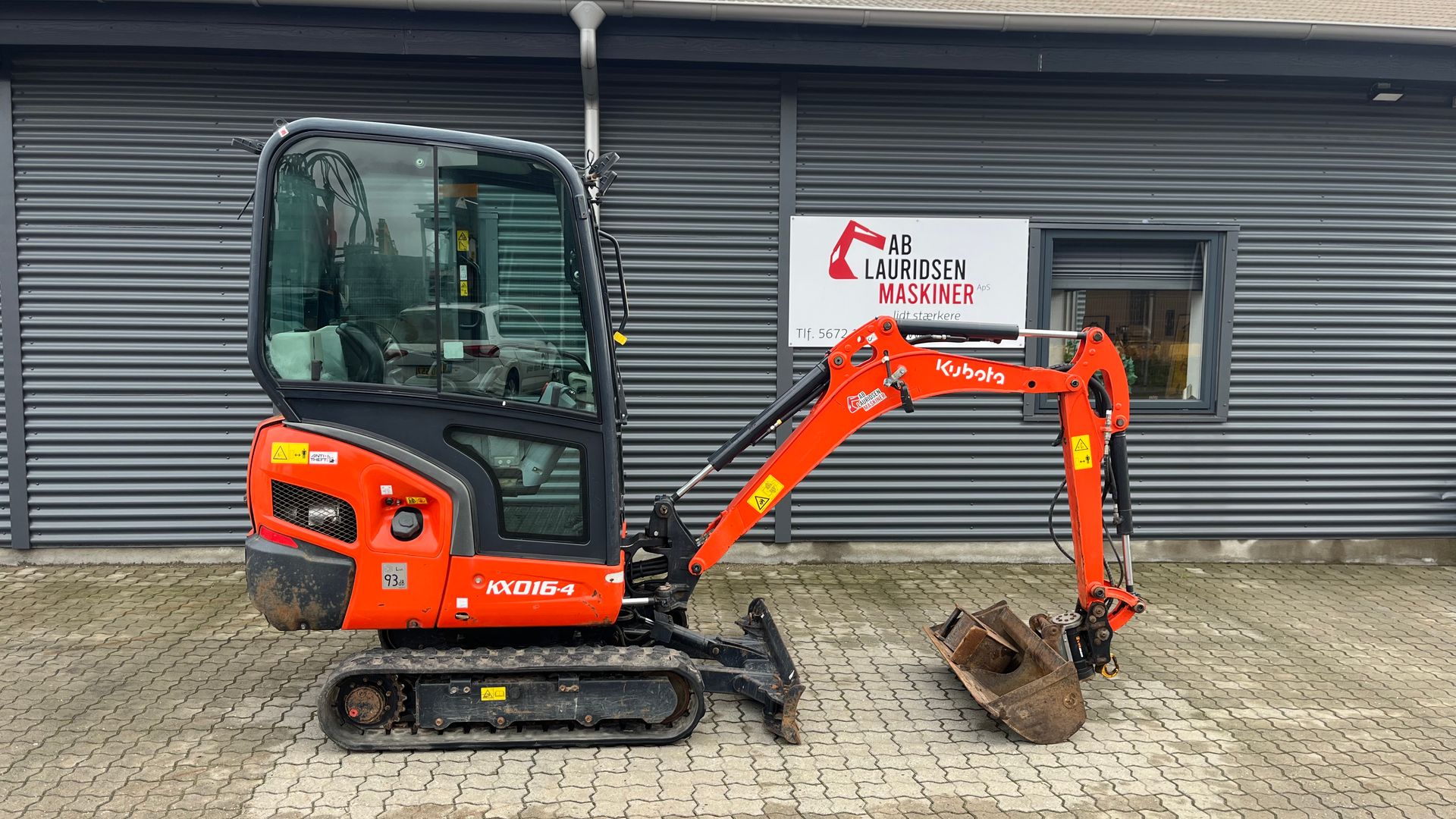 Kubota KX016-4 Monteret med Tiltman Kompakt +2 skovle