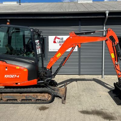 Kubota kx027-4 Compact tilt og spritny 120 planer skovl