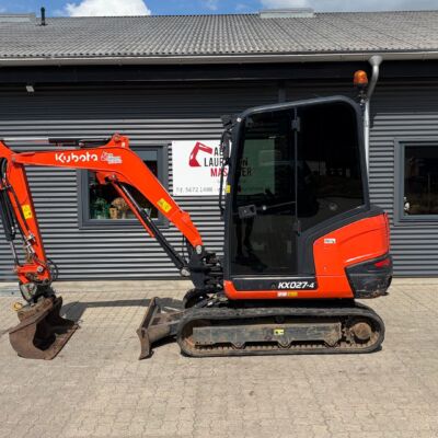 Kubota kx027-4 Tiltman og 130 cm planerskovl
