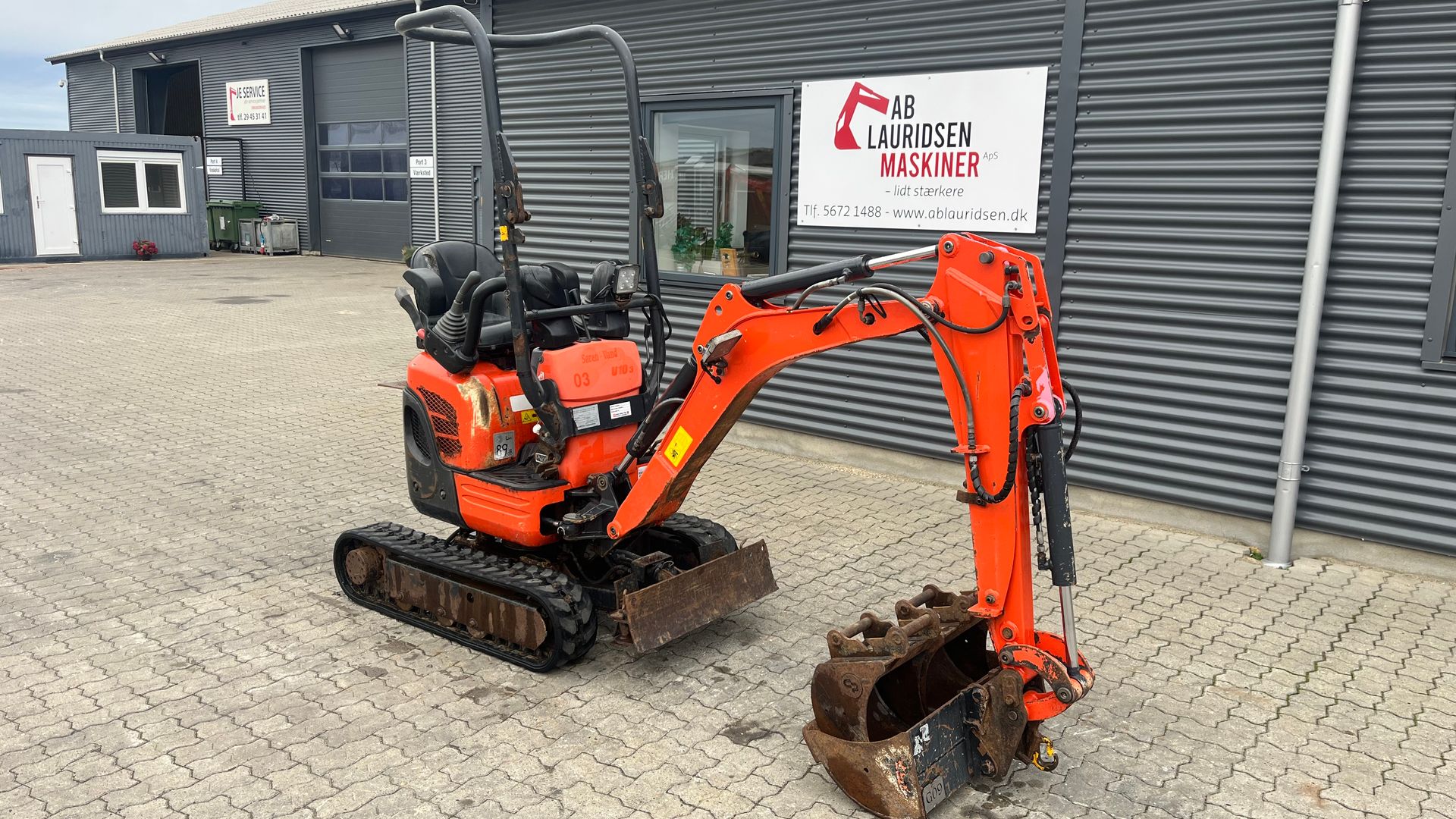 Kubota U10-3 SL med udskudsarm