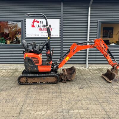 Kubota U10-3 SL med usdkudsarm og 3 skovle