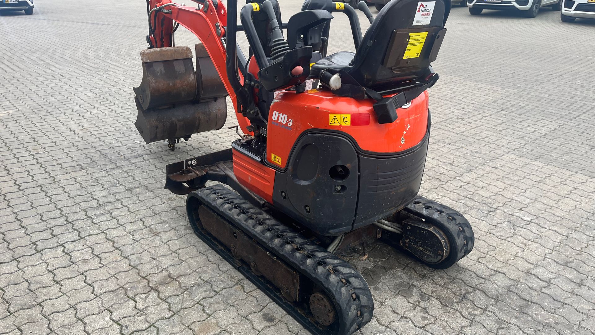 Kubota U10-3 SL Monteret med Udskudsarm