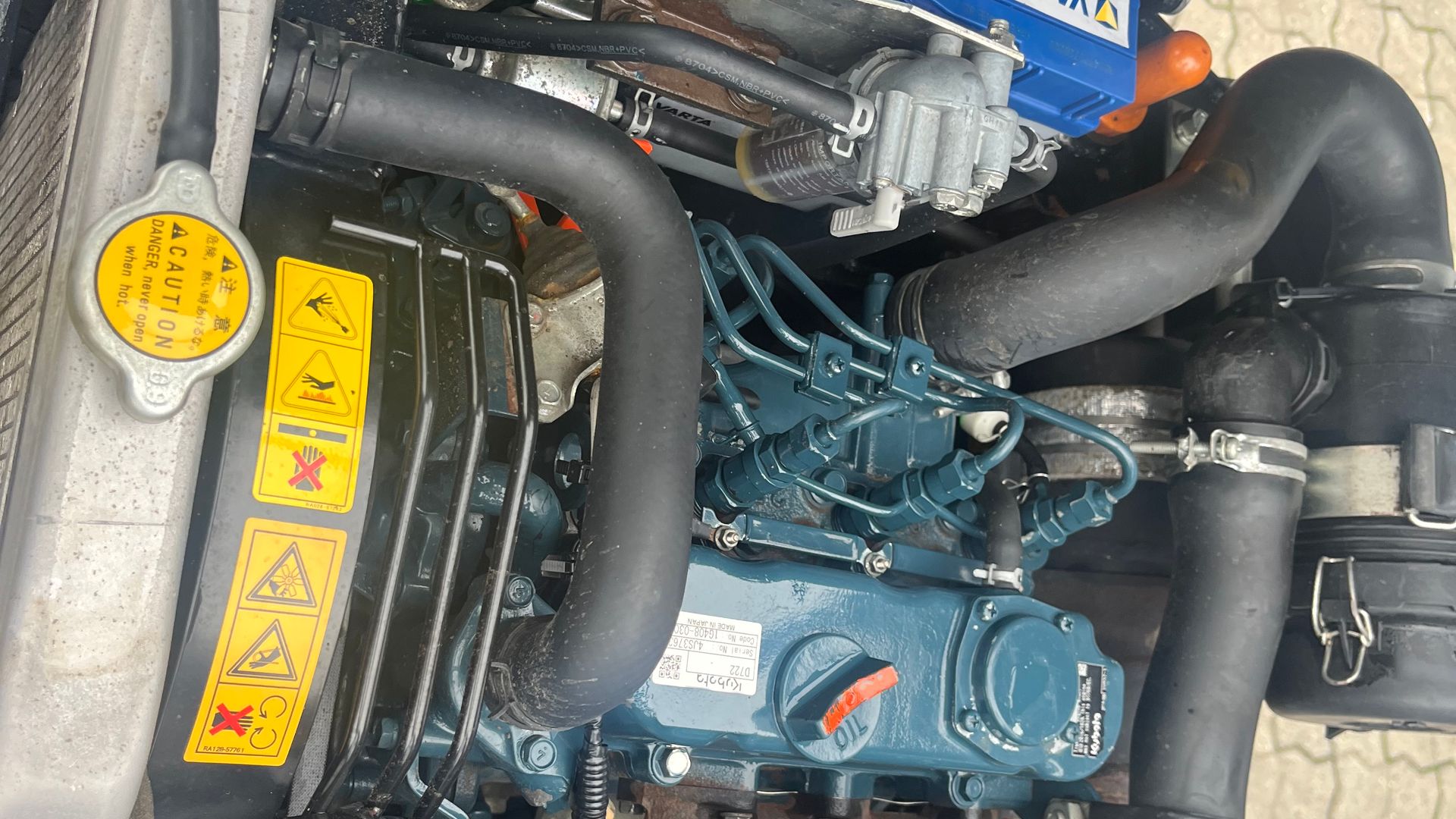 Kubota U10-3 SL Monteret med Udskudsarm