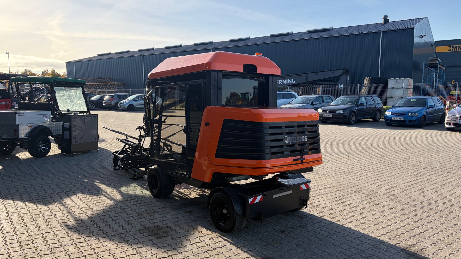 Optimas PaveJet S19 Fliselægningsmaskine med hydrauliske brolægningsgreb (stentang)