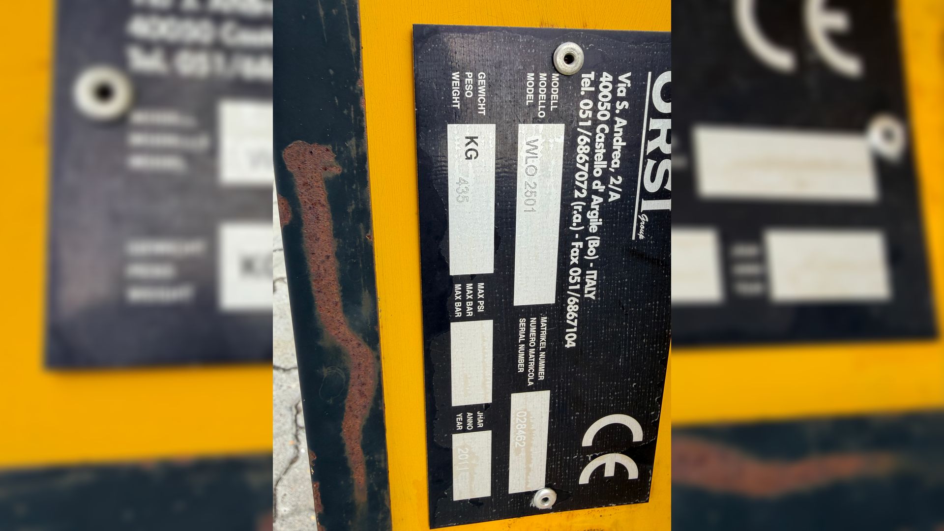 Orsi WLO-2501 2,5 m brakpudser / slagleklipper