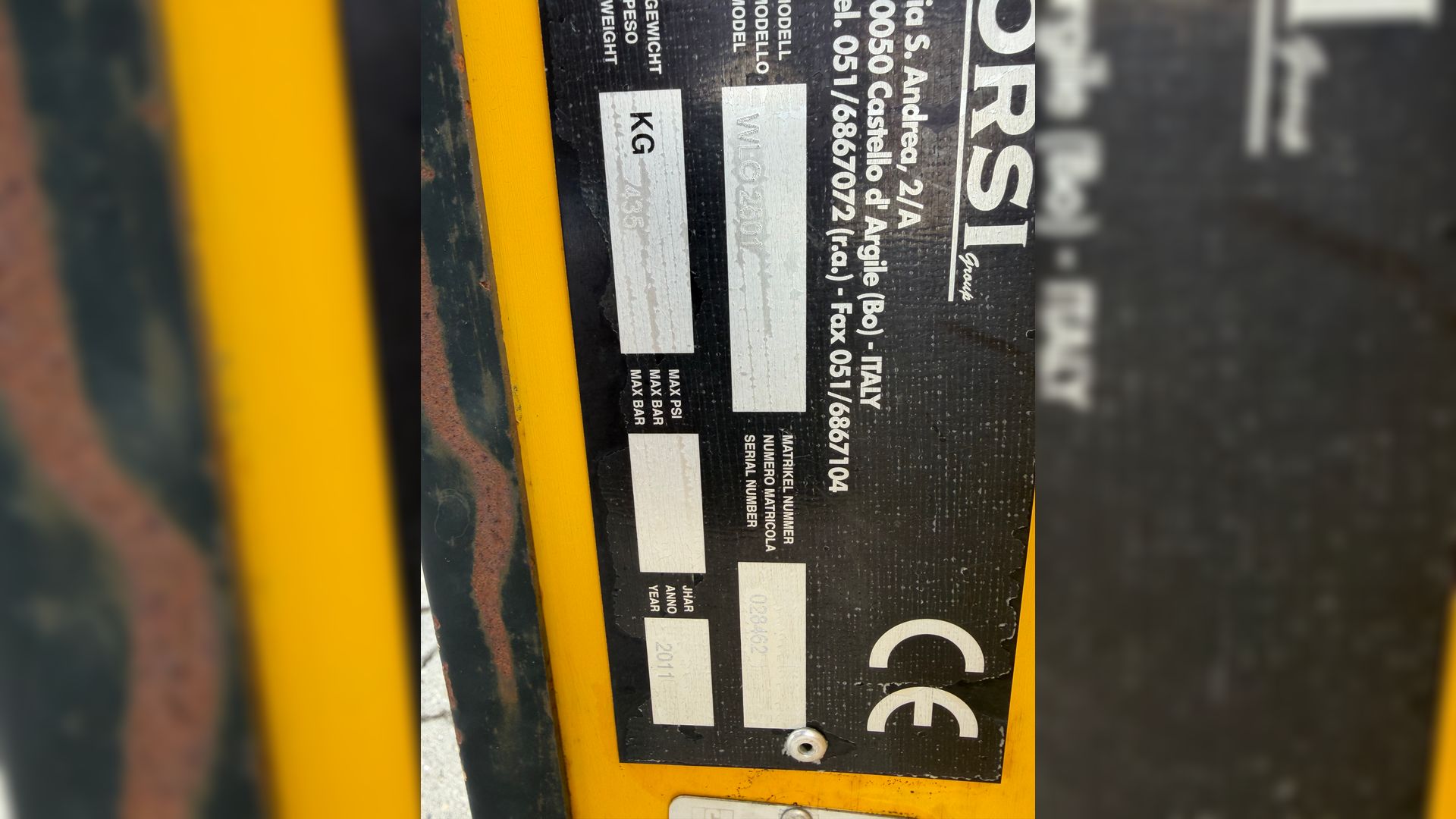 Orsi WLO-2501 2,5 m brakpudser / slagleklipper