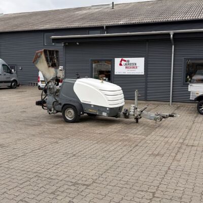 Putzmeister M740 DHBS Slidlagspumpe – (Topmodel med skovl, slanger og treben)
