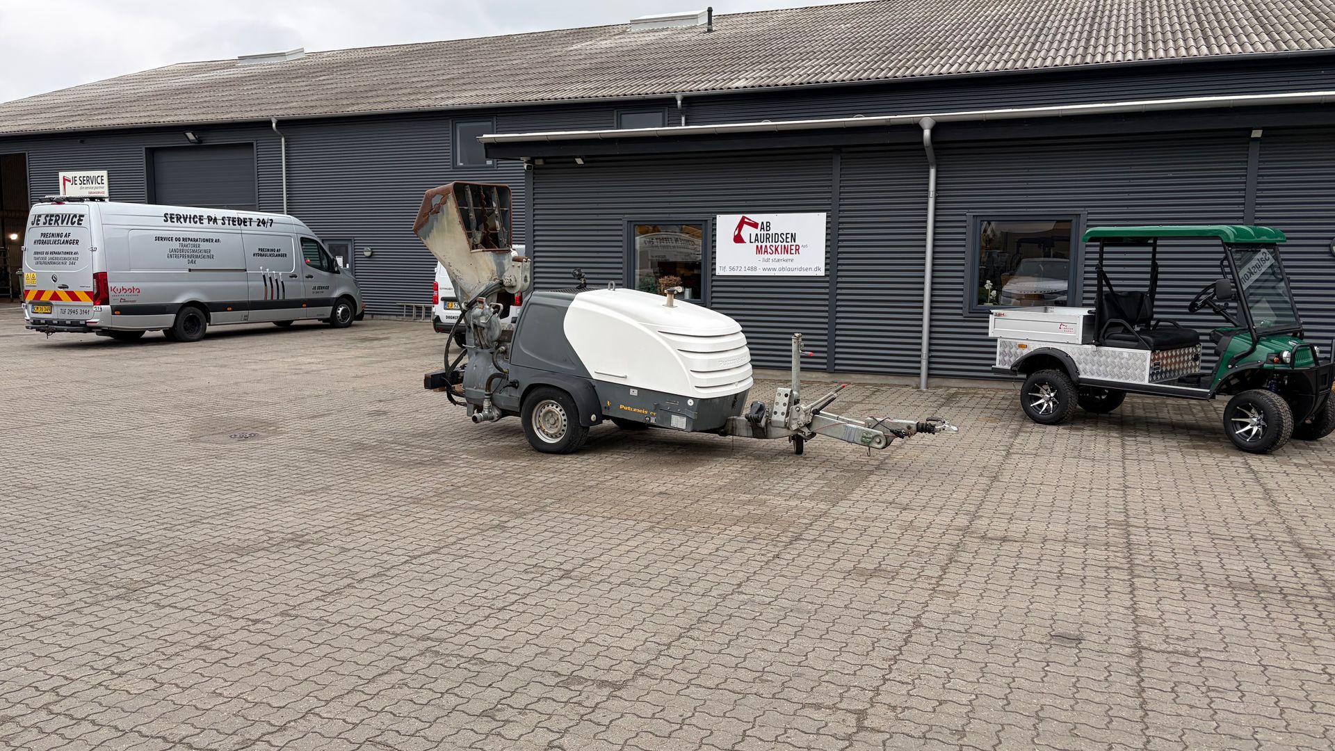 Putzmeister M740 DHBS Slidlagspumpe - (Topmodel med skovl, slanger og treben)