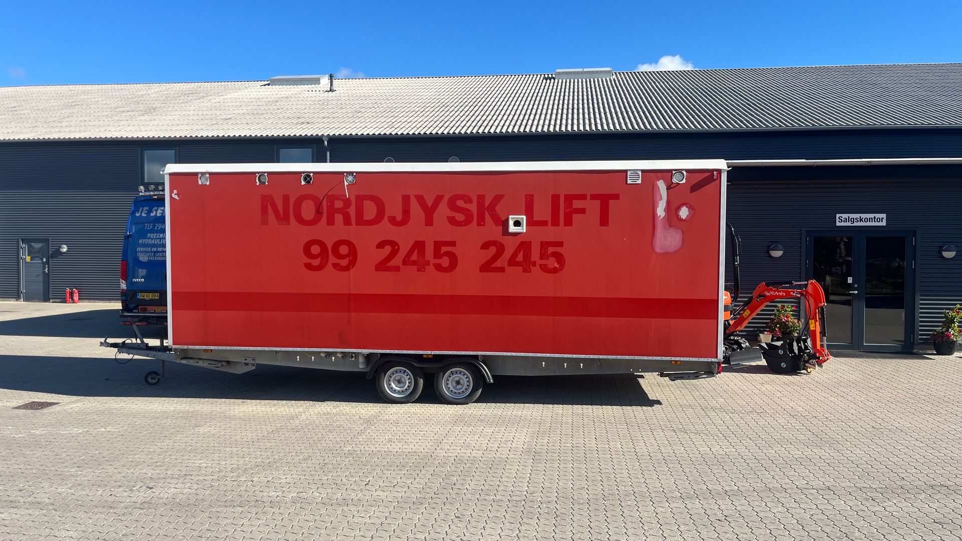 Scanvogn Beboelsesvogn 4 personers M. køkken og wc/bad