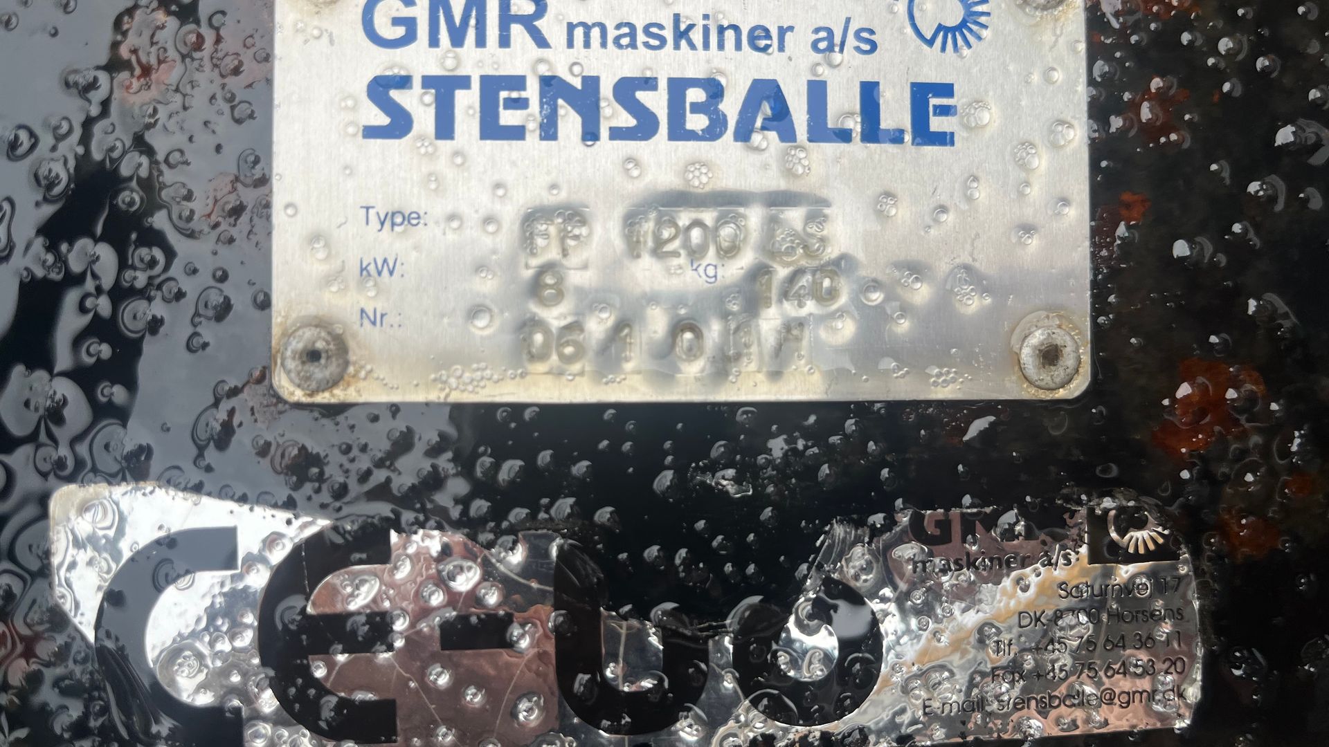 Stensballe ff1200 ff1200 mekanisk kost med hydraulisk sving
