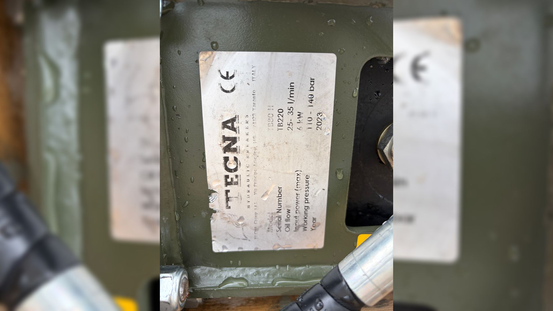 Tecna TB80 H Hydraulikhammer S30 fæste