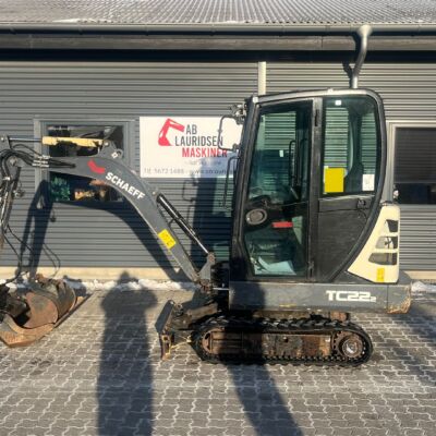 Terex Schaeff tc22 Hydraulisk hurtigskifte Svensker planer skovl og 1 graveskovl.