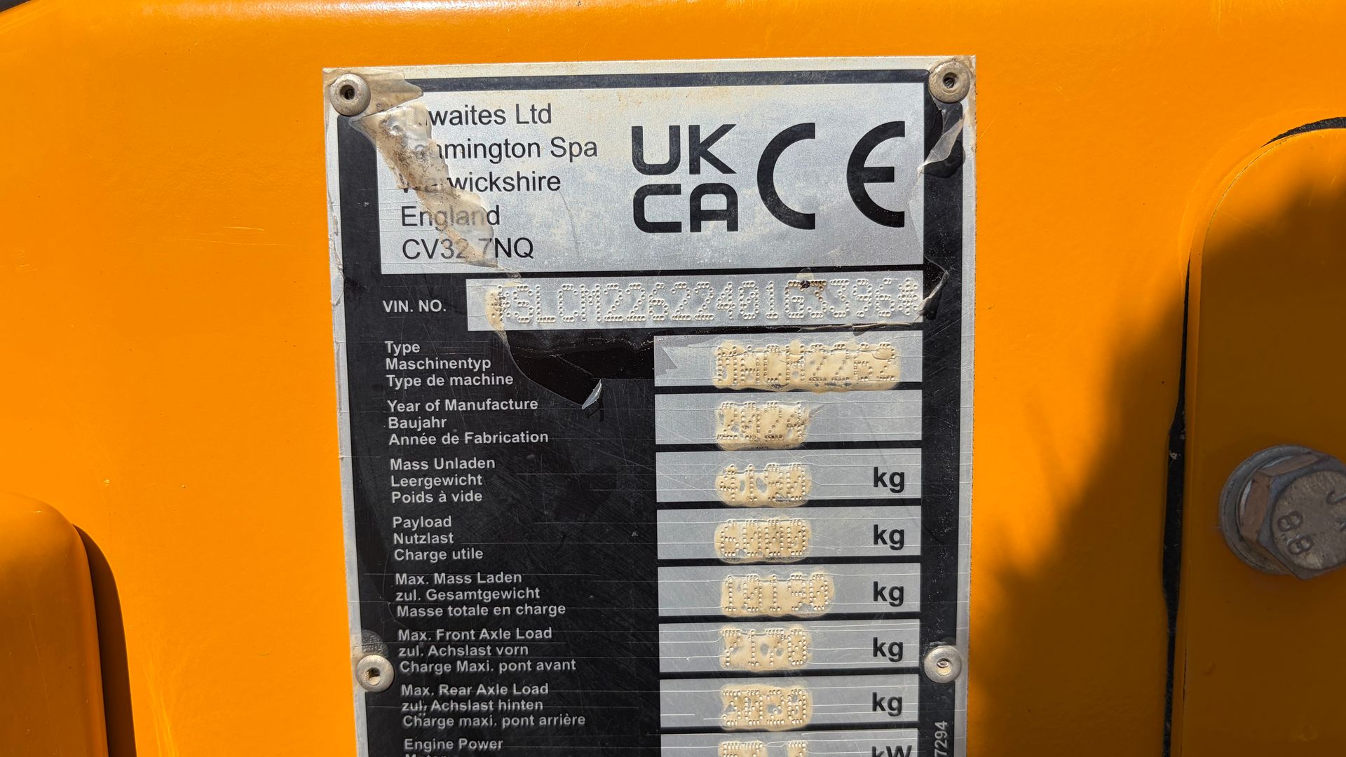 Thwaites MaCH2262 6 tons dumper