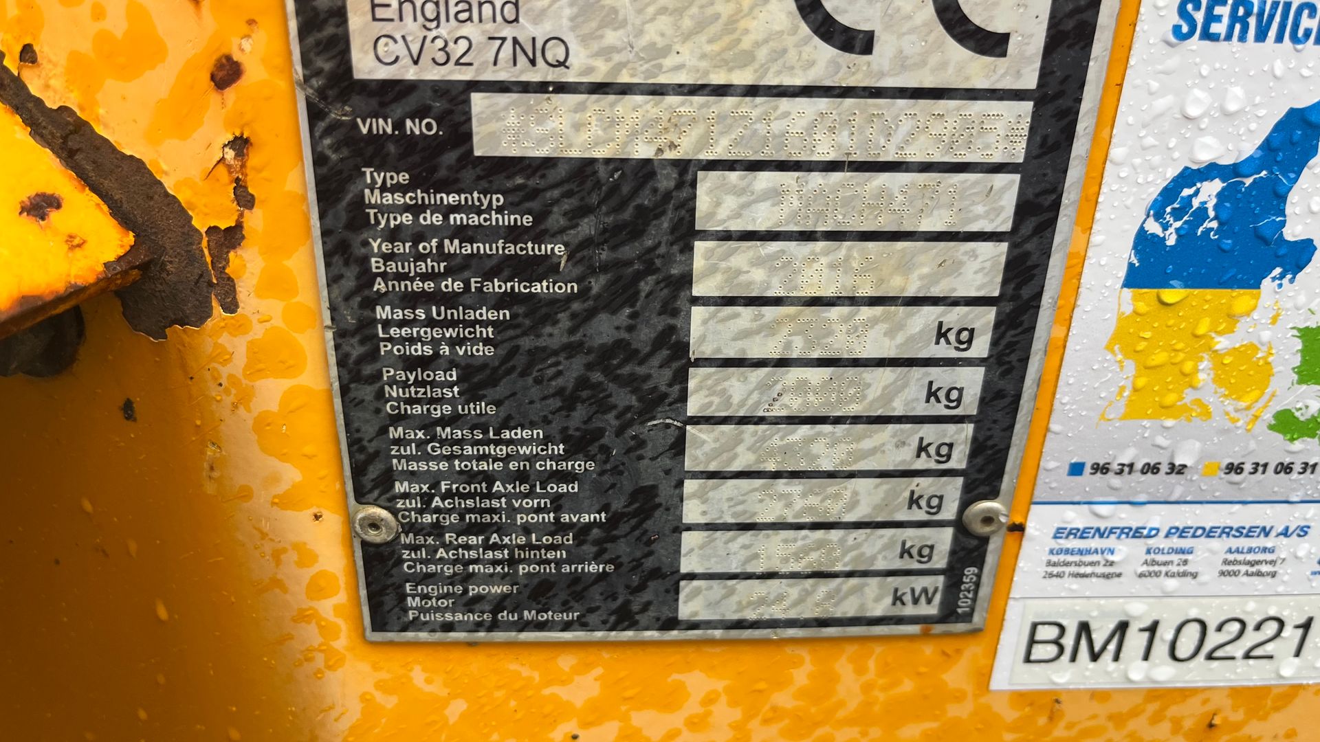 Thwaites 2 tons 2tons dumper med højtip og sving