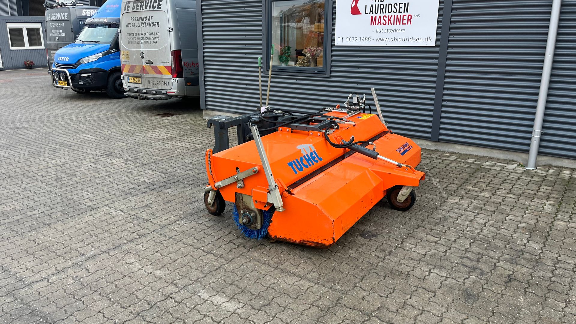 Tuchel Profi 660 230cm hydraulisk kost med opsamler