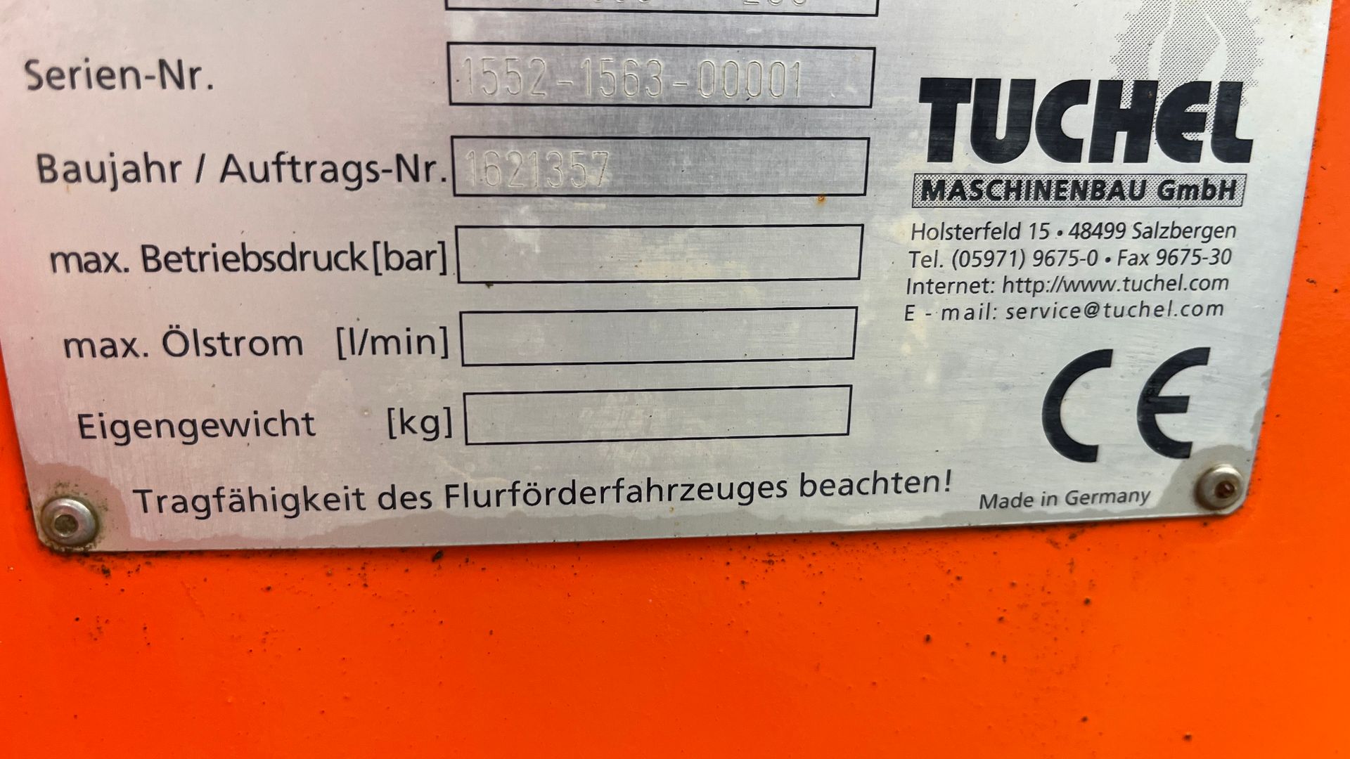 Tuchel Profi 660 230cm hydraulisk kost med opsamler