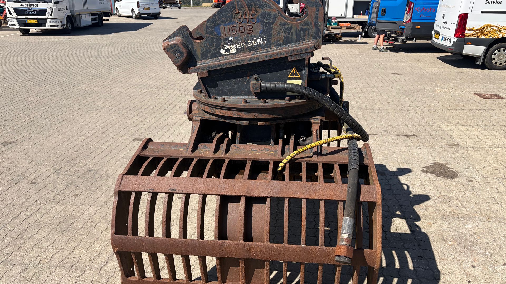 Verachtert VRG 2D Verachtert VRG 2D Sorteringsgrab (1.200 kg) med originalt CW55S-fæste - Årgang 2009
