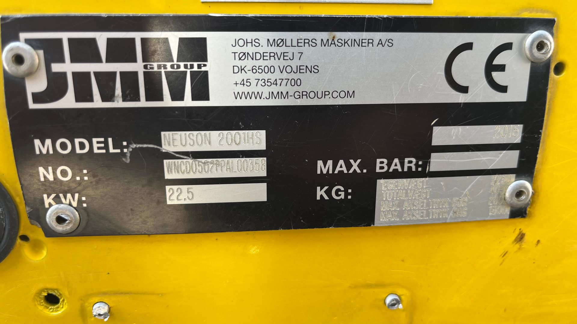 Wacker Neuson 2001hs 2Tons dumper med højtip