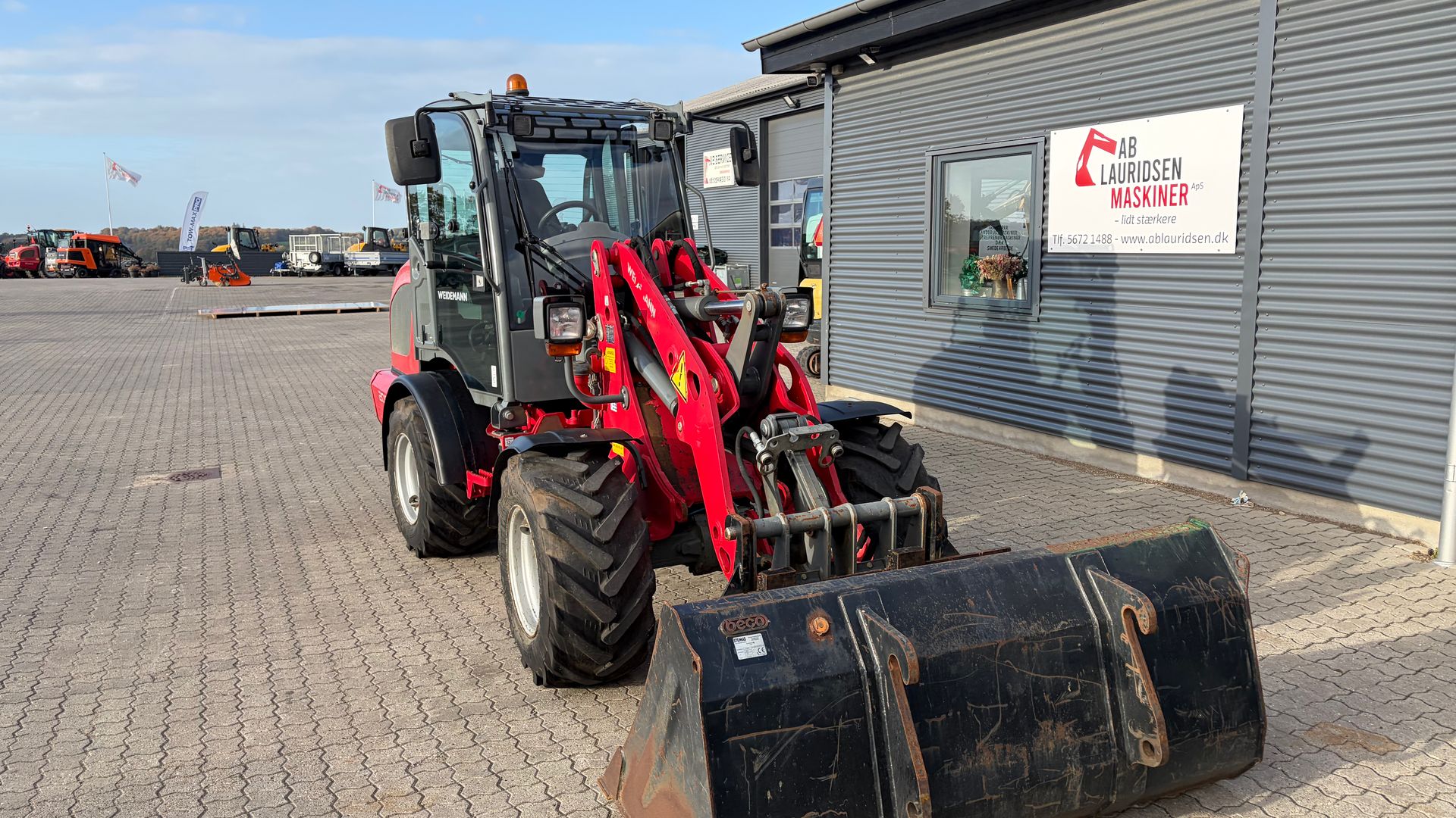 Weidemann 2080 RL40 med skovl og gafler