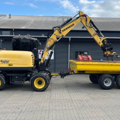 Yanmar B95W Engcon rotortilt, vogn mm.